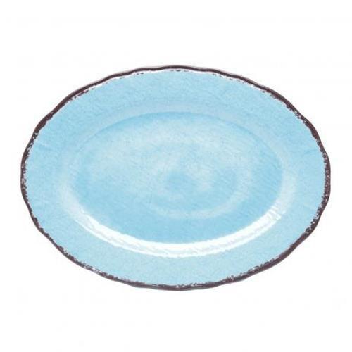 Imagem de Prato 46cm Oval De Melamina Azul - Bon Gourmet - R25954