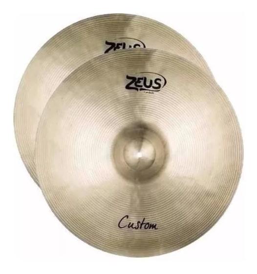 Prato Bateria Zeus Zchh14 Custom Hi-hat 14 Imagem de Prato Bateria Zeus Zchh14 Custom Hi-hat 14