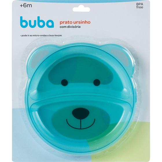 Prato buba ursinho com divisoria azul - Prato Infantil - Magazine Luiza