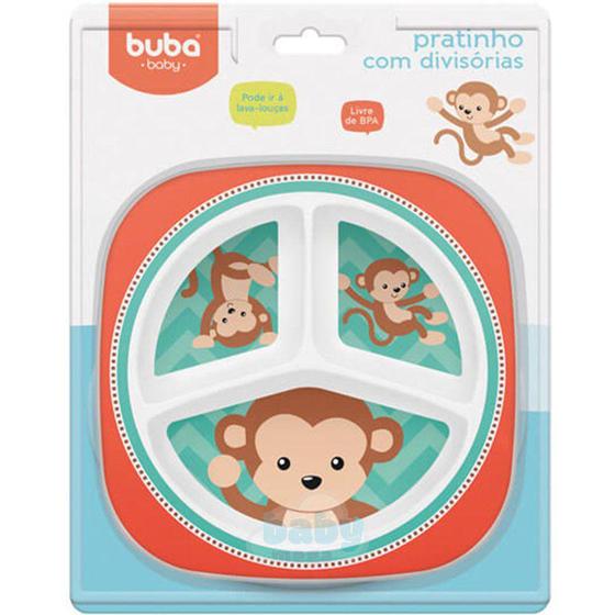 Imagem de Prato Com Divisória Macaquinho - Buba