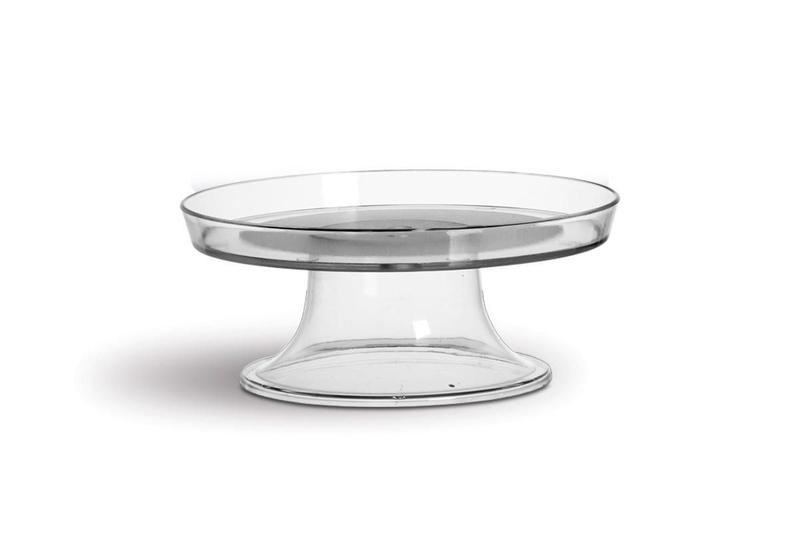 Imagem de Prato Com Pedestal Cristal Borda Alta 21Cm