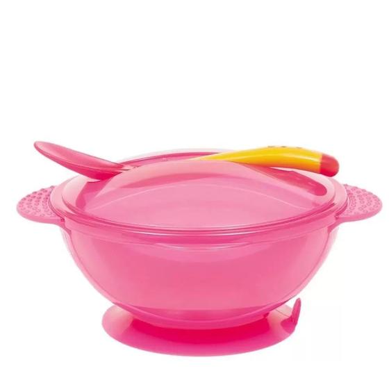 Prato Com Tampa E Colher Termossensível Kit Bowl Para Bebê Menor preço em Prato Com Tampa E Colher Termossensível Kit Bowl Para Bebê