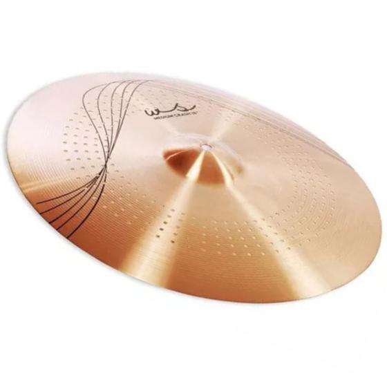 Imagem de Prato Crash 18 Ataque Orion Medium Whisper Ws18cr Bronze B10 Cor Dourado