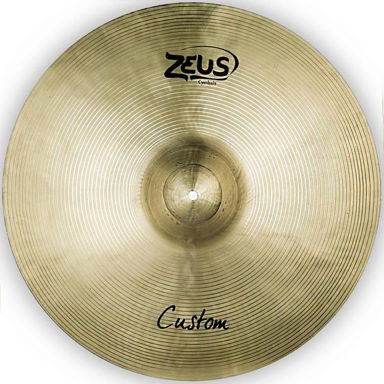 Imagem de Prato de Bateria Zeus Custom Ride Worship 24" Polegadas ZCR24 Bronze B20