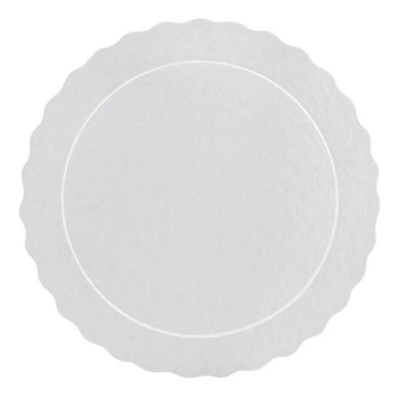 Imagem de Prato De Bolo Base Laminada Cake Board 28cm Branco