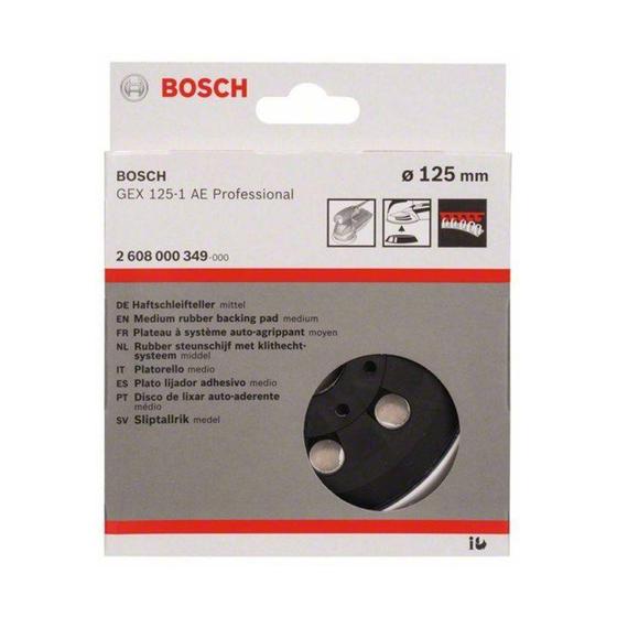 Imagem de Prato de Borracha 125mm Médio p/ Lixadeira GEX 125-1AE Bosch 2608000349