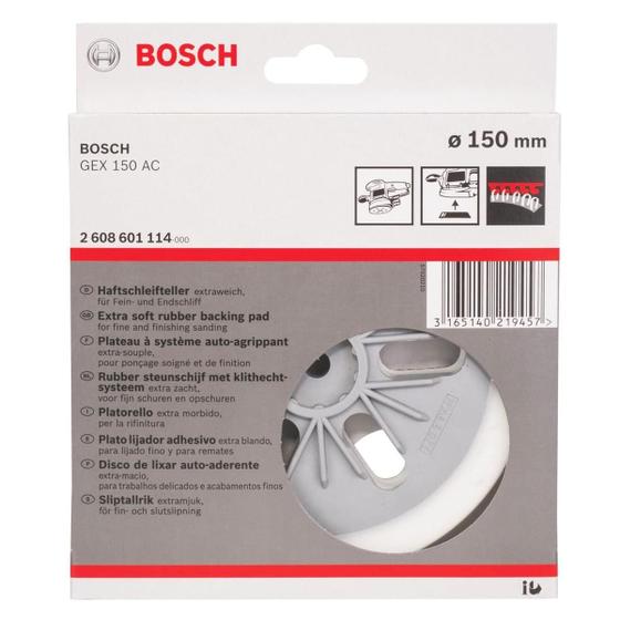 Imagem de Prato De Borracha Para Lixadeira 150Mm 2608601114 Bosch