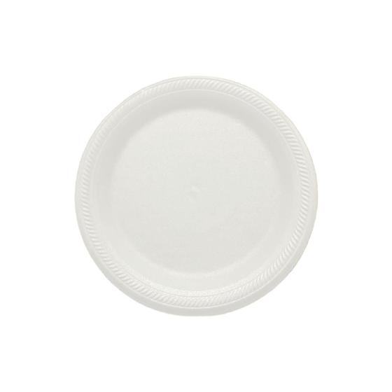 Imagem de Prato de Isopor Raso 21cm para Refeição Ultratherm com 400 unidades