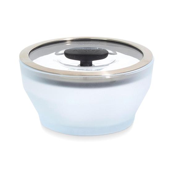 Imagem de Prato de microondas Anyday Cookware, vidro sem plástico, 400 ml, preto