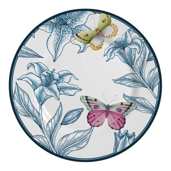 Imagem de Prato De Sobremesa Blue Garden Plus 20,5cm Alleanza - 1161-103