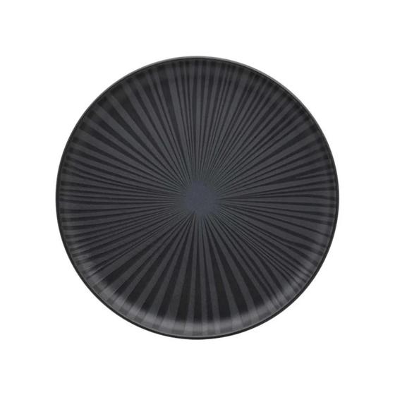 Imagem de Prato de Sobremesa Cerâmica 20cm Preto Oxford Flat Ônix