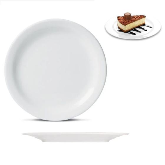 Imagem de Prato De Sobremesa Melamina Branco Basic 18cm Restaurantes