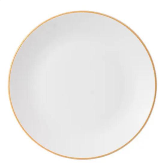 Imagem de Prato De Sobremesa Porcelana Luxo Borda Dourada 19cm Legacy Gold Mesa Posta