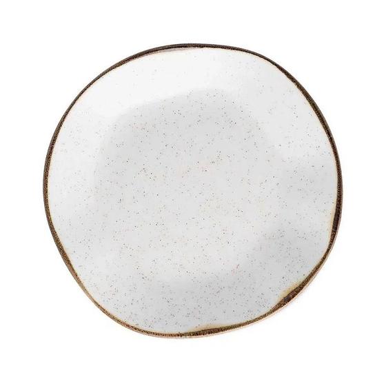 Imagem de Prato Fundo Porcelana Ryo Oxford 22,5 cm Maresia Branco