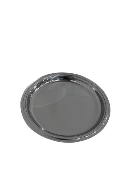 Prato Inox Multiuso Redondo Salada Bolo Pudim Salgados