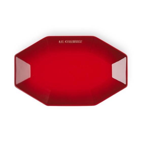 Imagem de Prato Octagon em Cerâmica 28 cm Vermelho Le Creuset