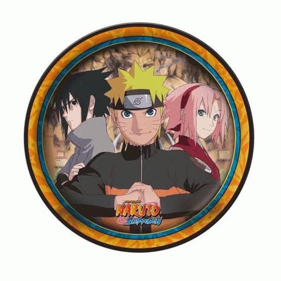 Imagem de Prato Papel Naruto - Pacote com 8 unidades - Festcolor