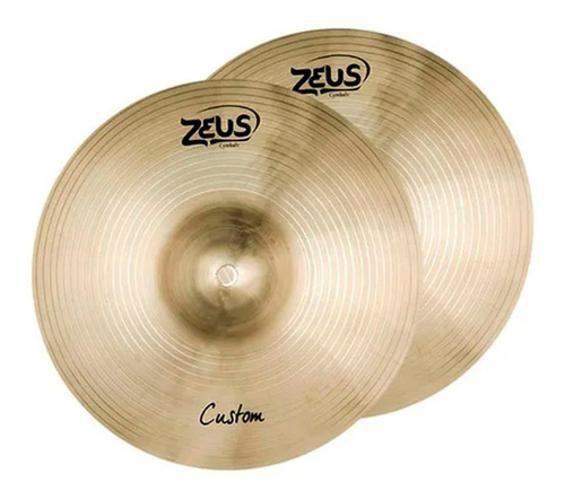 Imagem de Prato Para Bateria Zeus Custom Chimbal Zchh13 Bronze B20