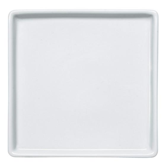 Prato Quadrado Raso em Porcelana 16x16cm Americana Germer Branco Menor preço em Prato Quadrado Raso em Porcelana 16x16cm Americana Germer Branco