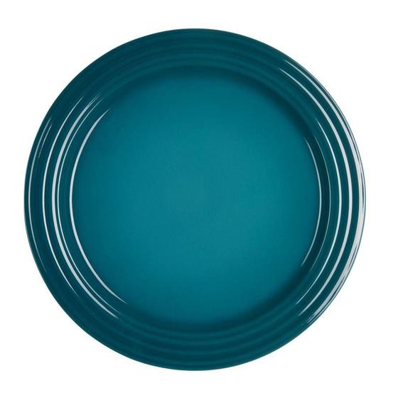 Imagem de Prato Raso de Cerâmica 22 cm Deep Teal Le Creuset