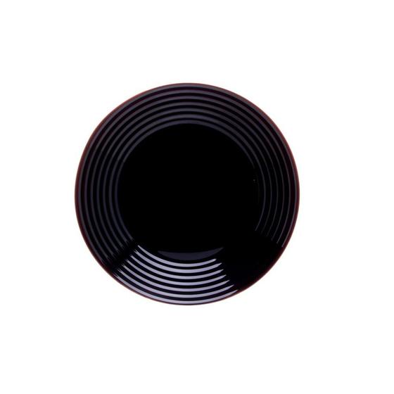 Prato Raso Lyor Harena Black de Vidro Opalino 25cm Menor preço em Prato Raso Lyor Harena Black de Vidro Opalino 25cm