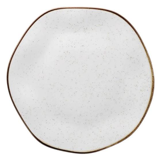 Imagem de Prato Raso Ryo Maresia 27cm Oxford Porcelanas Praia Areia Servir Jantar Decorado Mesa Posta