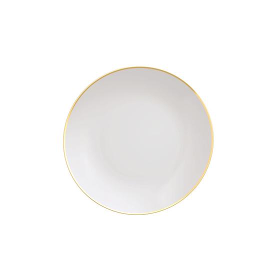 Imagem de Prato Raso Tramontina Anna em Porcelana Decorada com Acabamento em Fio Dourado 28cm