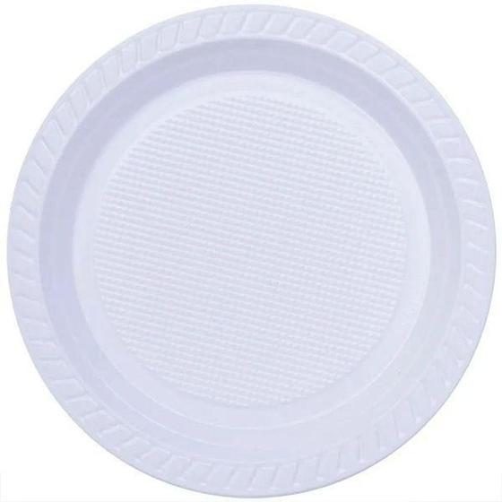 Prato Refeição Descartável Branco Plástico 21Cm 500 Unidades - Copobras Menor preço em Prato Refeição Descartável Branco Plástico 21Cm 500 Unidades - Copobras