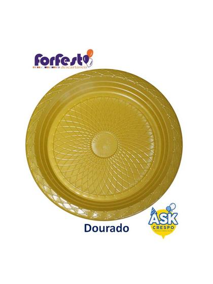 Imagem de Prato Sobremesa 15cm Descartável Forfest - Pacote com 10 unidades.