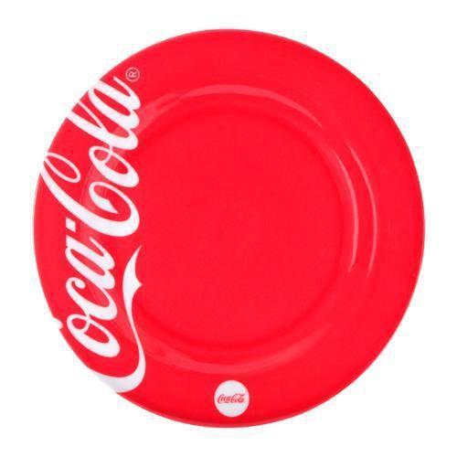 Imagem de Prato Sobremesa Melanina Coca Cola Vermelho 20Cm (9505009)