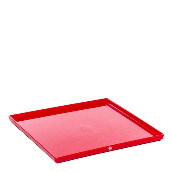 Imagem de Prato Square Retangular 27x27 Vermelho em Polipropileno MasterChef