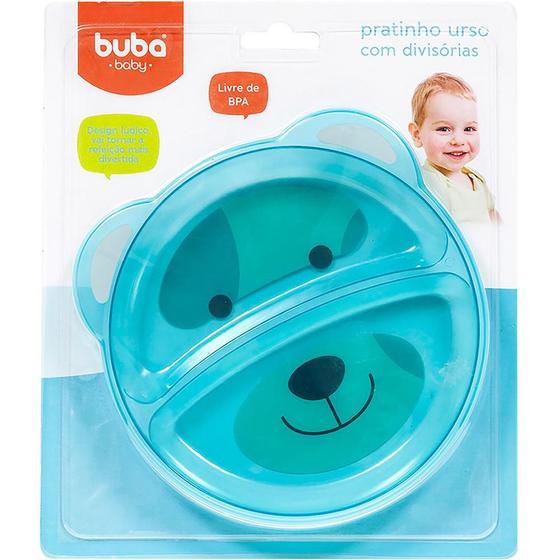 Prato Ursinho com Divisória - Buba - Buba Toys - Pratos - Magazine Luiza