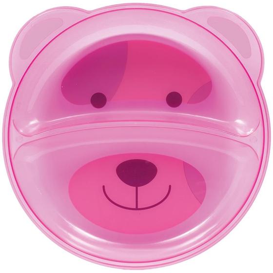 Imagem de Prato Ursinho Com Divisória Rosa Buba