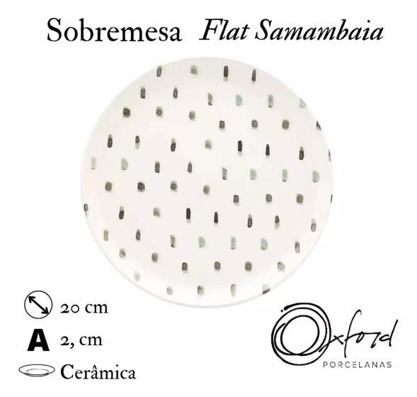 Imagem de Pratos Sobremesa 20cm Samambaia - Flat Oxford