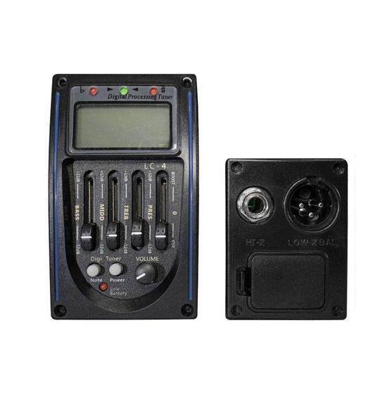 Imagem de Pré Amplificador Spring P/ Violão C/ Afinador Prg-04