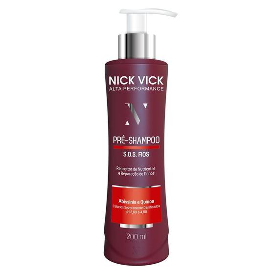 Imagem de Pré Shampoo S.O.S Fios Nick Vick Alta Performance 200ml