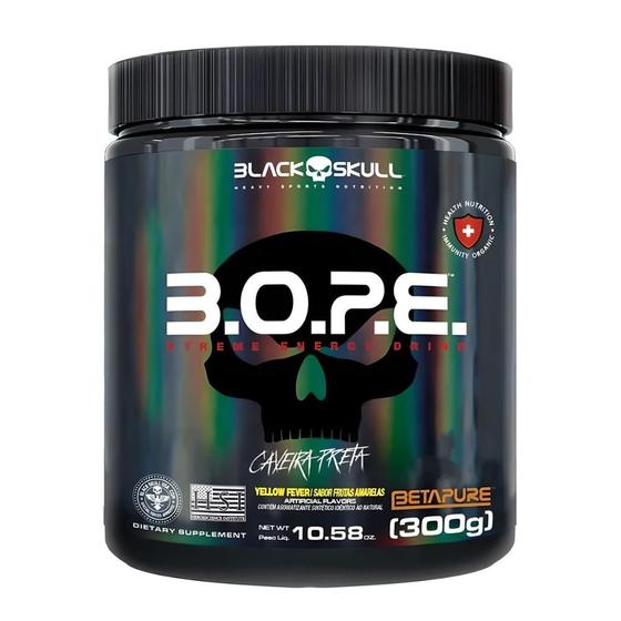 Pré-Treino B.O.P.E. Pote 300g - Black Skull Menor preço em Pré-Treino B.O.P.E. Pote 300g - Black Skull