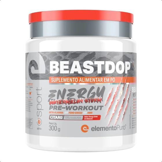 Imagem de Pré treino Beastdop Energy Drink 300g Elemento puro