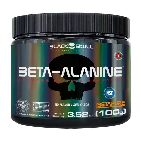 Imagem de Pré-treino Beta Alanina Black Skull Pote 100g