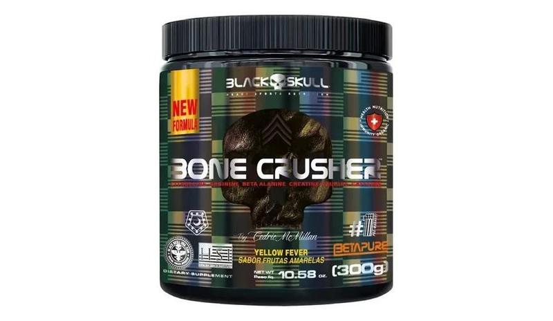 Imagem de Pré-treino Bone Crusher 300g Yellow Ferver - Black Skull