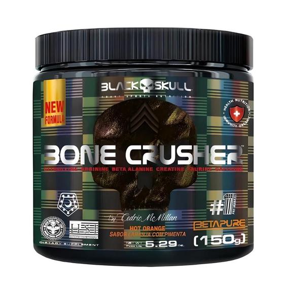 Imagem de Pré-Treino Bone Crusher Pote 150g - Black Skull