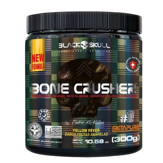 Imagem de Pré-Treino Bone Crusher Pote 300g - Black Skull