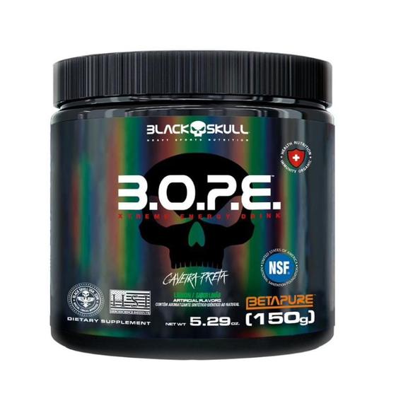 Pré Treino Bope Betapure 150g - Black Skull Menor preço em Pré Treino Bope Betapure 150g - Black Skull