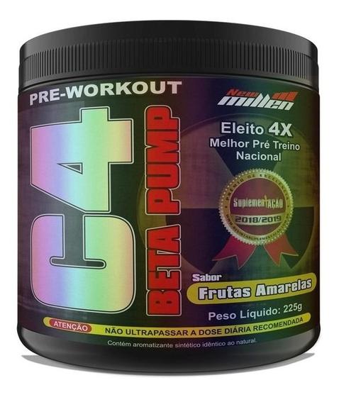 Pré Treino C4 Beta Pump 225g New Millen Menor preço em Pré Treino C4 Beta Pump 225g New Millen