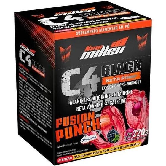 Imagem de Pré Treino C4 Black Beta Pump New Millen (22x10g) - Fusion Punch