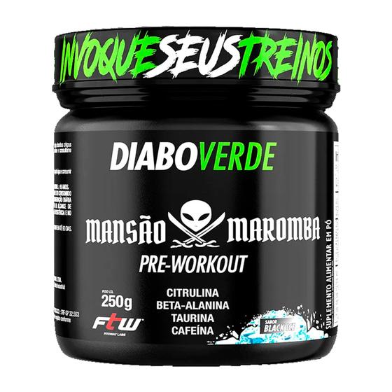 Pré Treino Diabo Verde Mansão Maromba 250g Pré Workout - Ftw Menor preço em Pré Treino Diabo Verde Mansão Maromba 250g Pré Workout - Ftw