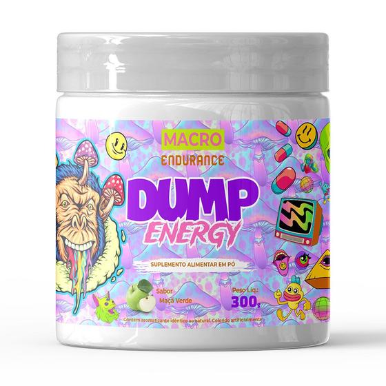 Imagem de Pré-treino Dump Energy 300g Sabor Maçã Verde (Sem Cafeína)