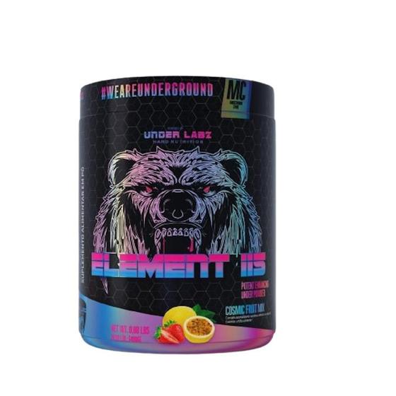 Imagem de Pré Treino Element 115 BCAA Arginina Beta-alanina 400g  - Under Labz