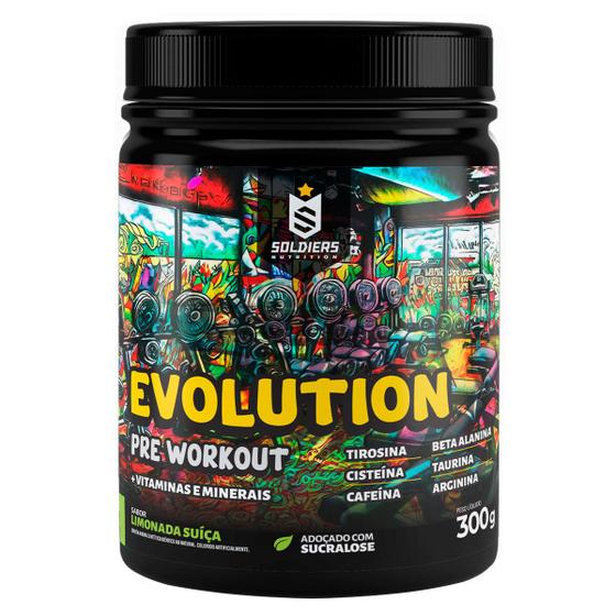 Pré-Treino Evolution Pré Workout 300g - Soldiers Nutrition Menor preço em Pré-Treino Evolution Pré Workout 300g - Soldiers Nutrition