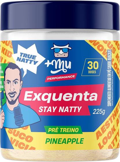 Imagem de Pre Treino Exquenta Stay Natty (225g)  Sabor Abacaxi +MU